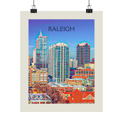 Raleigh North Carolina City Painting Poster