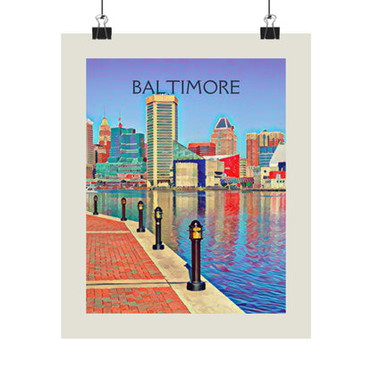 Baltimore Maryland City Painting Poster