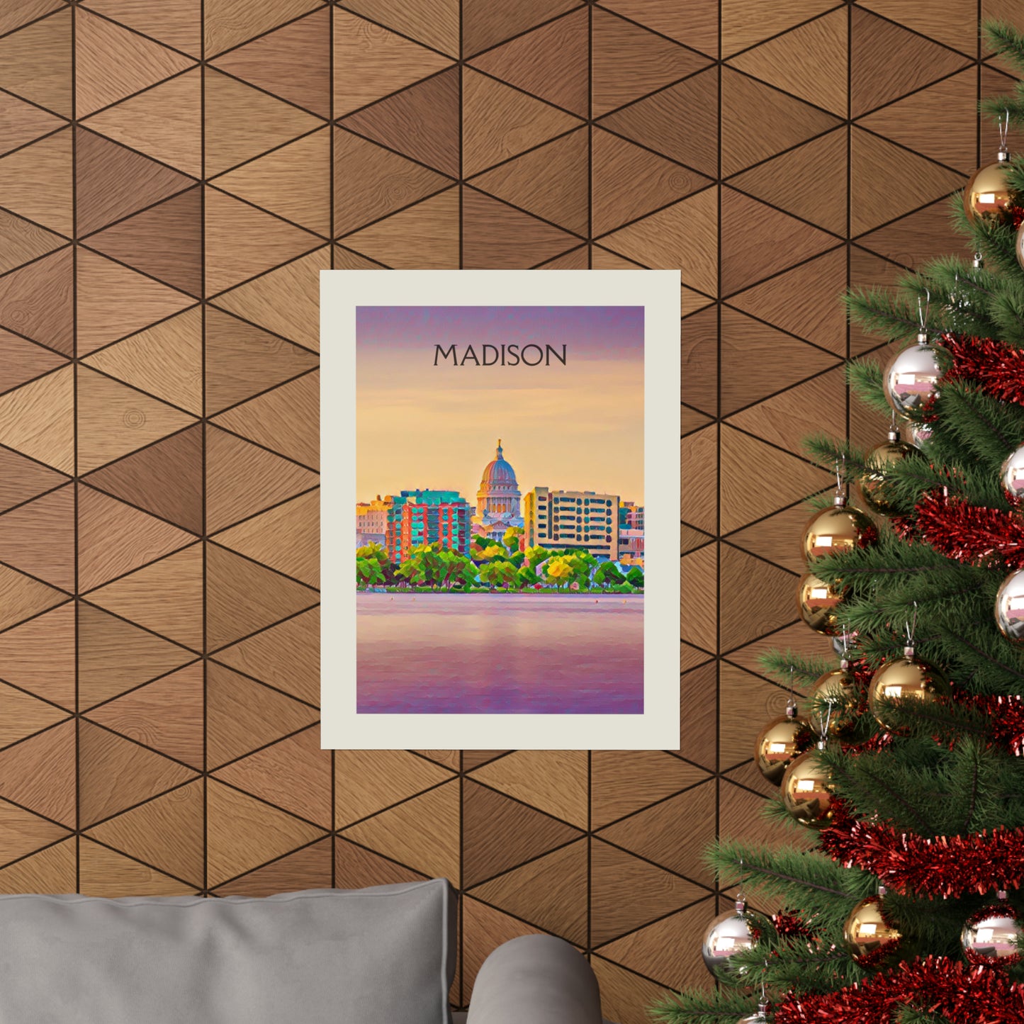 Madison Wisconsin City Painting Poster