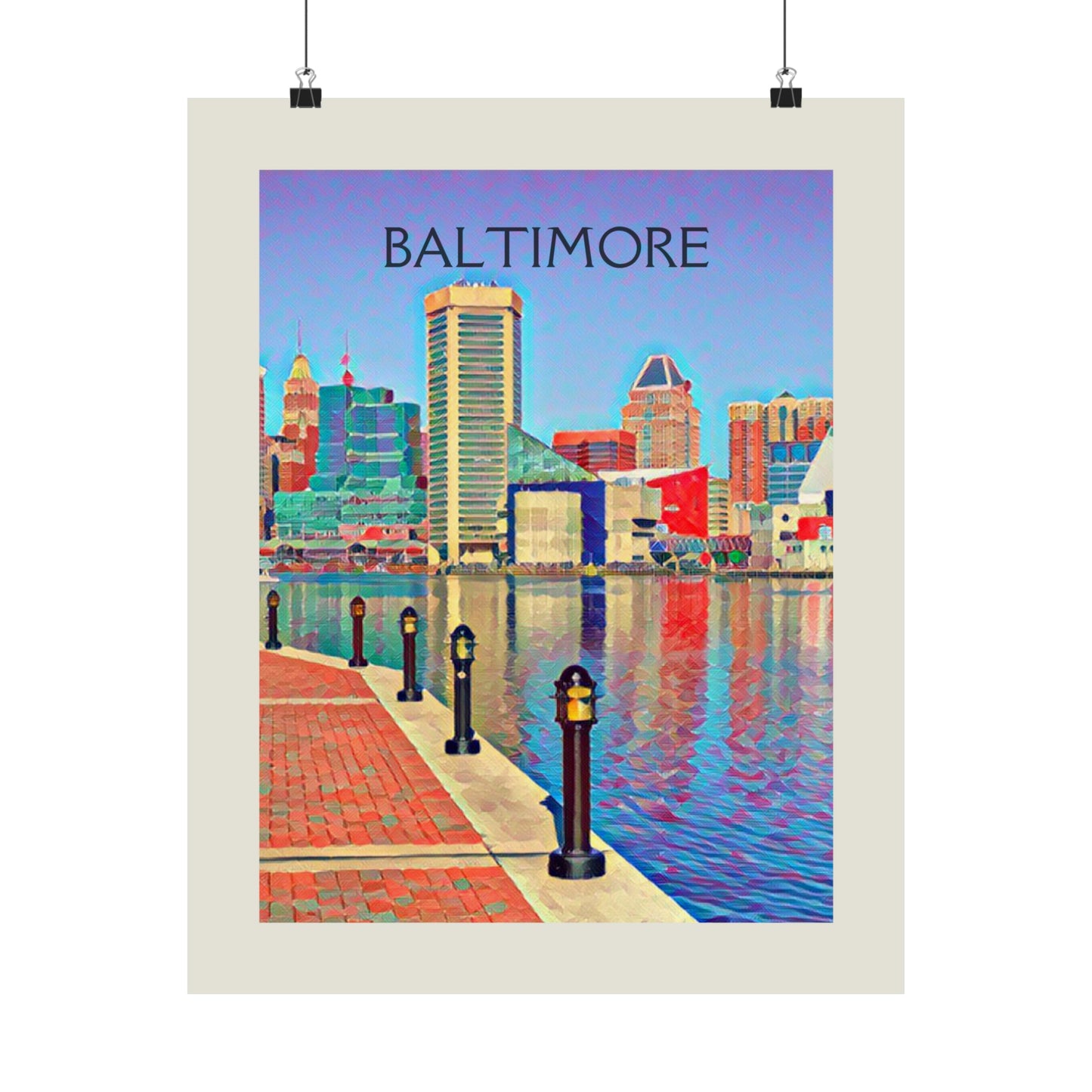 Baltimore Maryland City Painting Poster