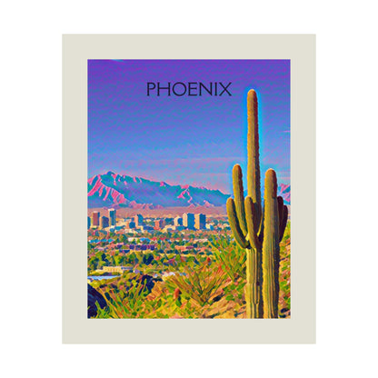 Phoenix Arizona City Painting Poster