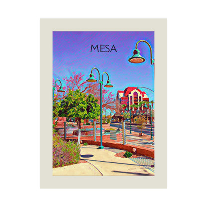 Mesa Arizona City Painting Poster