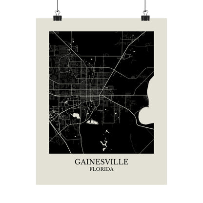 Gainesville Florida Map Print