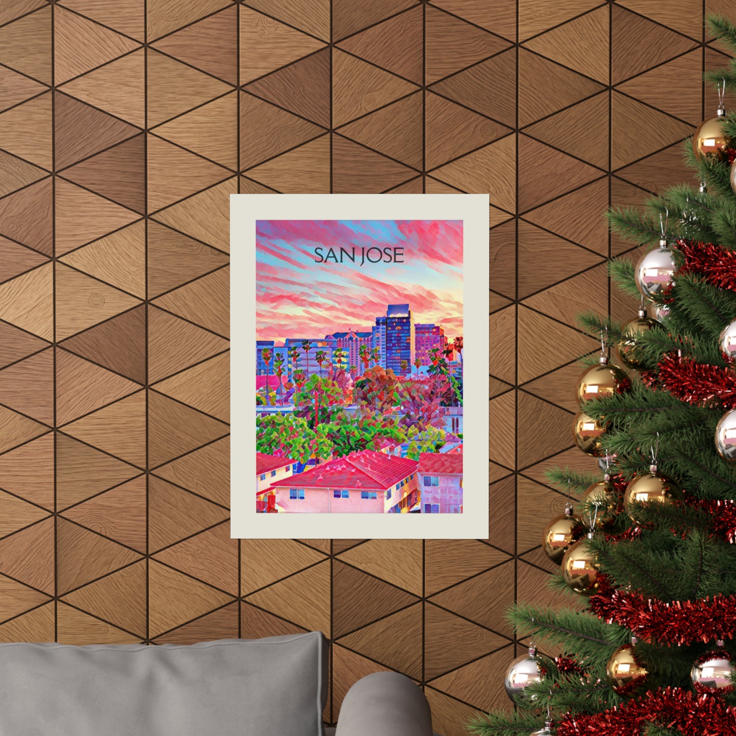 San Jose California City Painting Poster