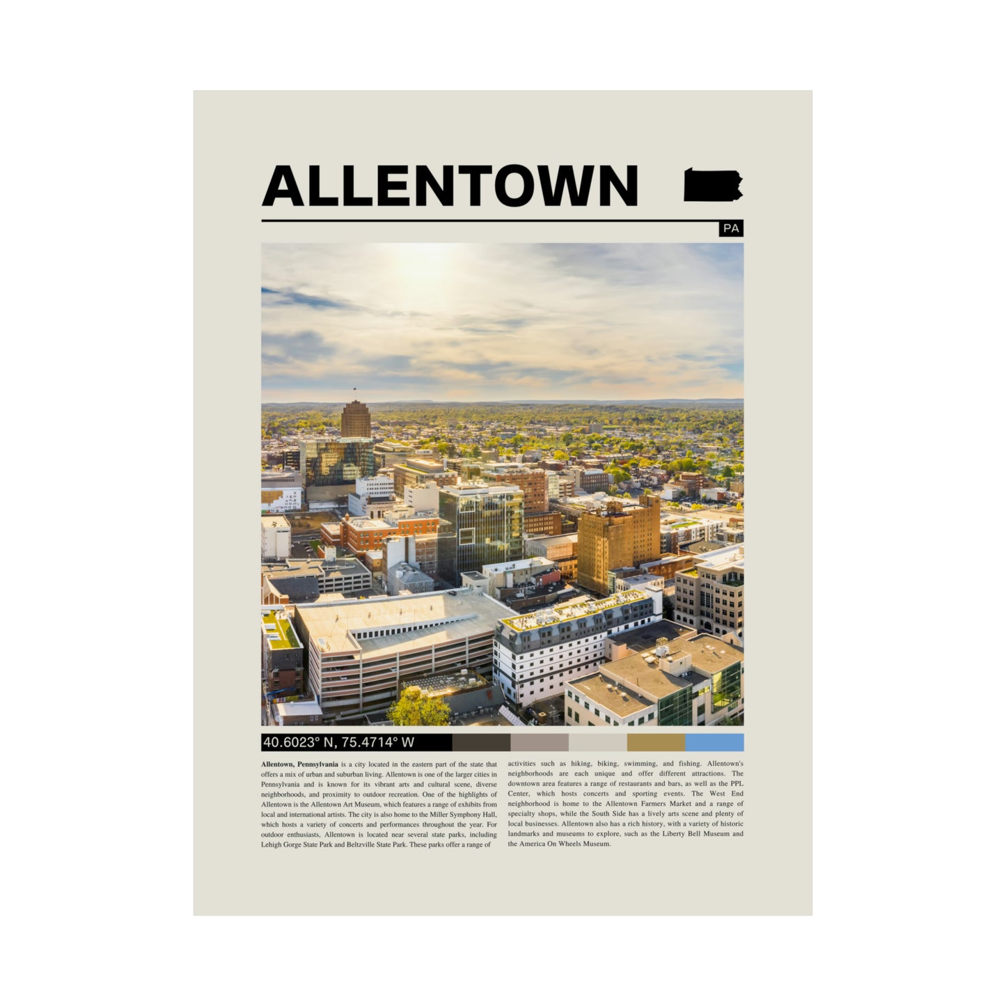 Allentown Pennsylvania Poster