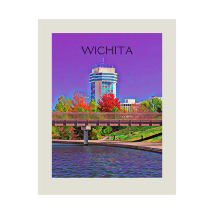 Wichita Kansas City Painting Poster