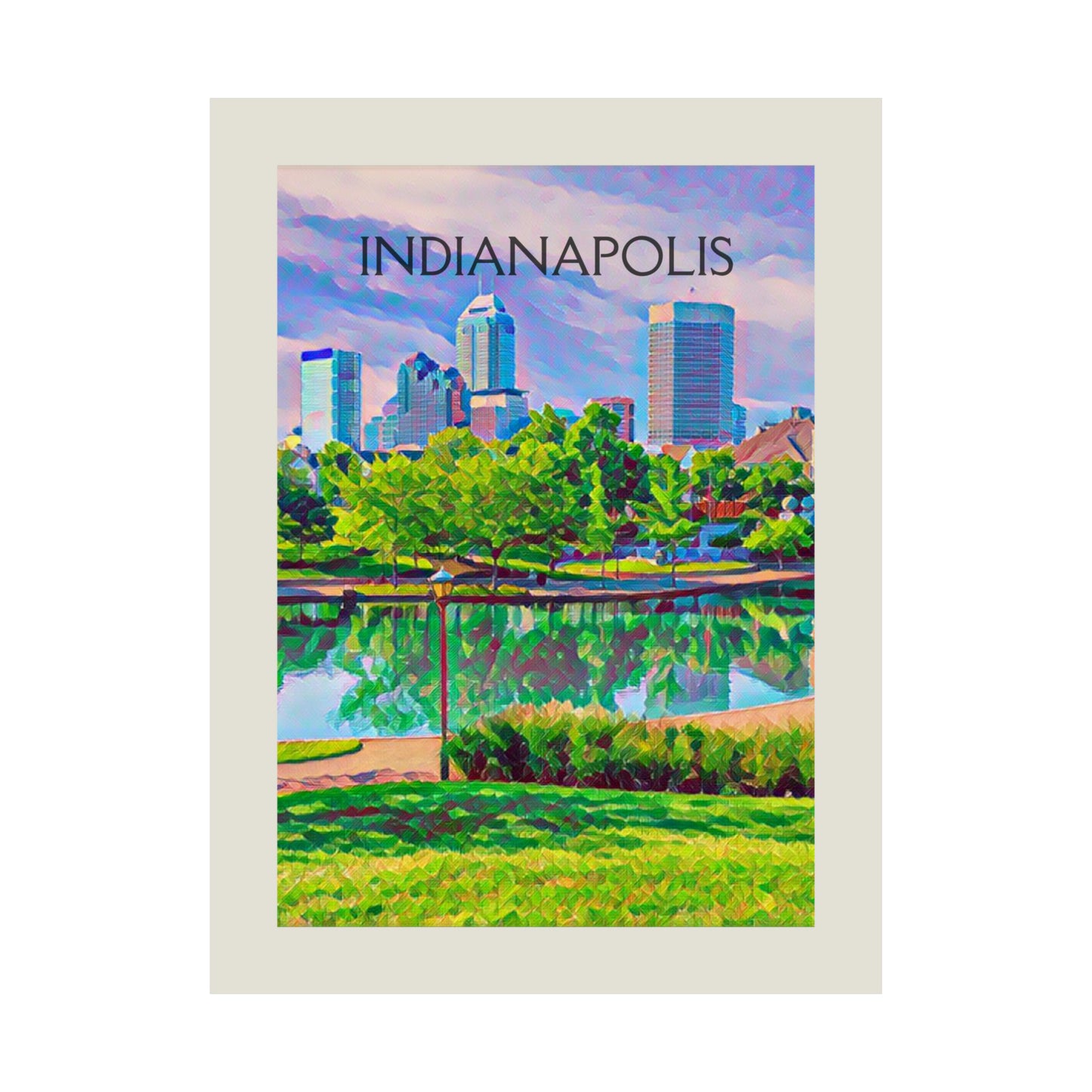 Indianapolis Indiana City Painting Poster