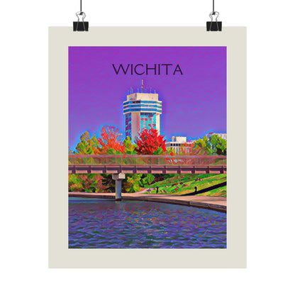 Wichita Kansas City Painting Poster