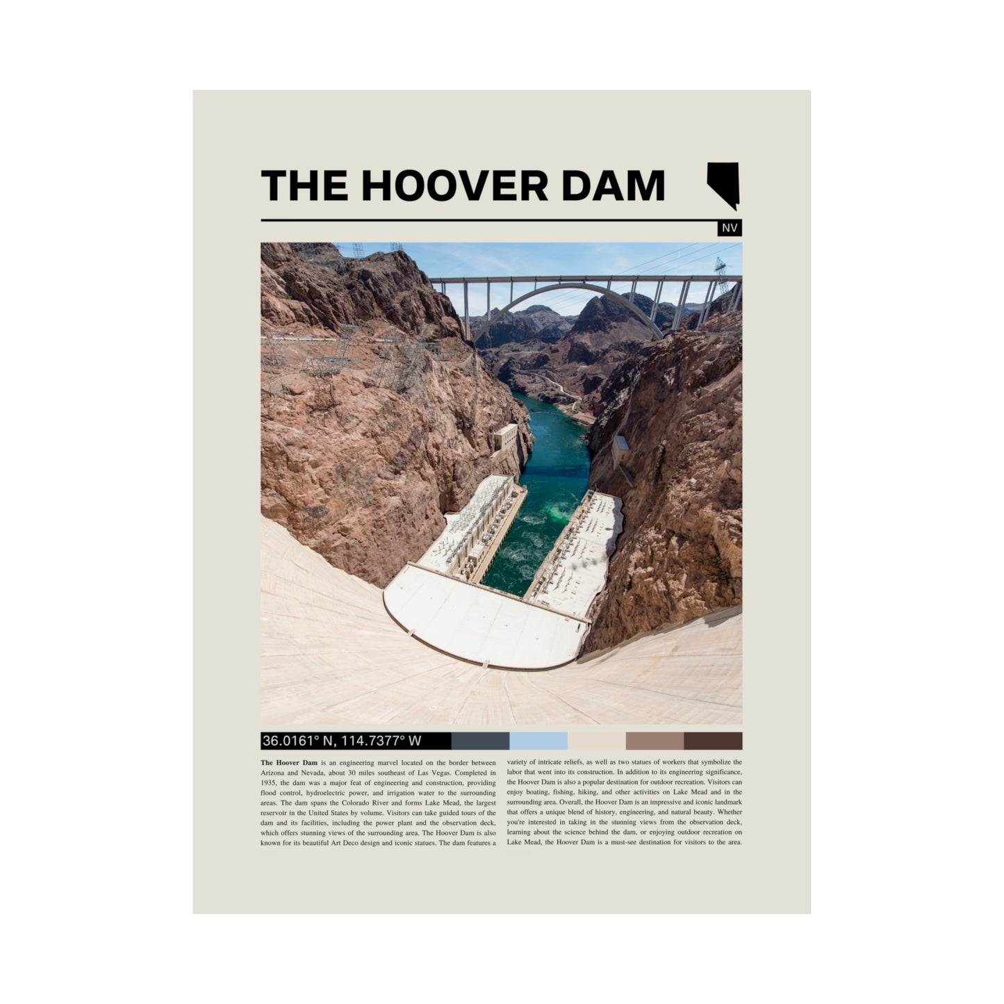 The Hoover Dam Nevada Poster