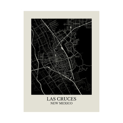 Las Cruces New Mexico Map Print