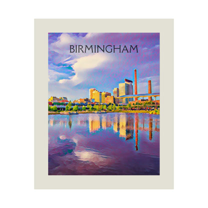 Birmingham Alabama City Painting Poster