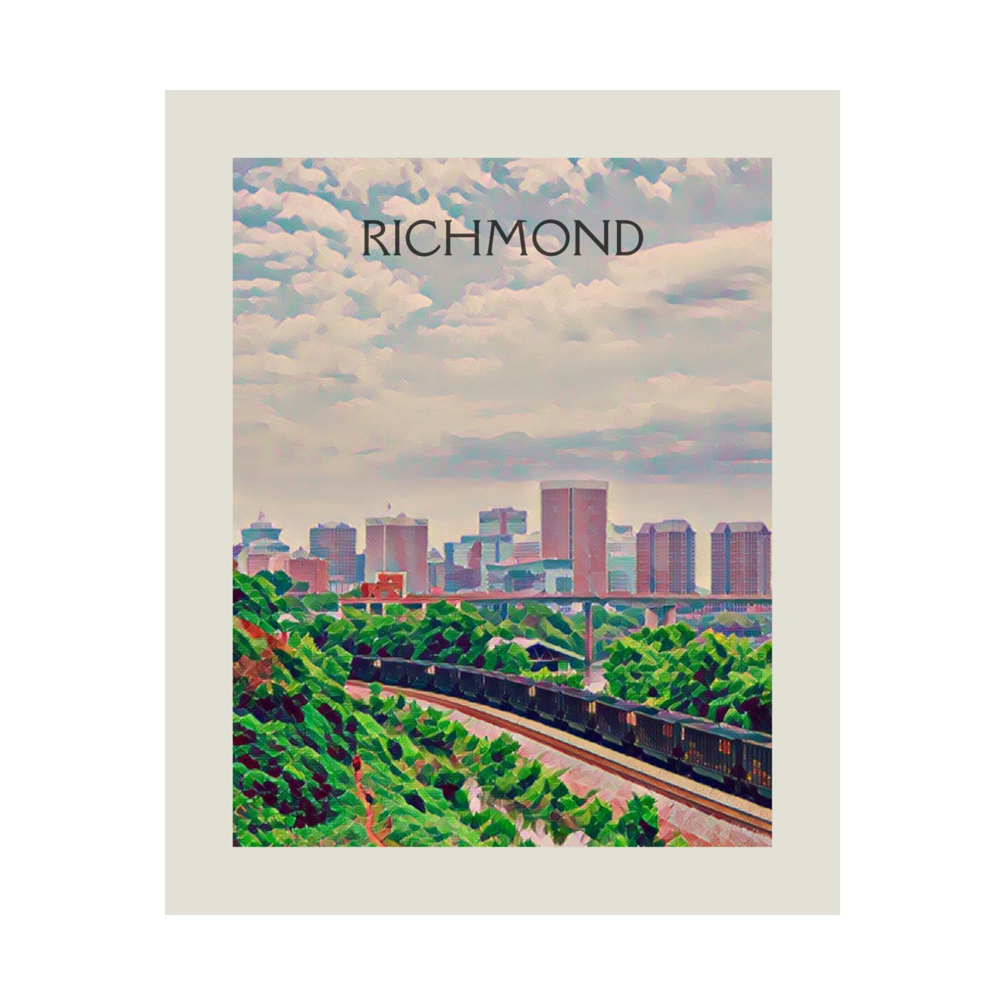 Richmond Virginia City Painting Poster