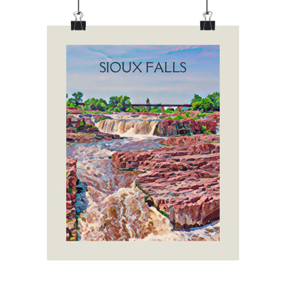 Sioux Falls South Dakota City Painting Poster