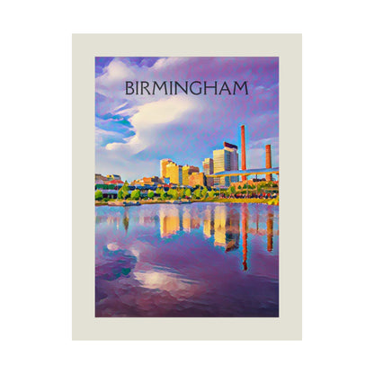 Birmingham Alabama City Painting Poster