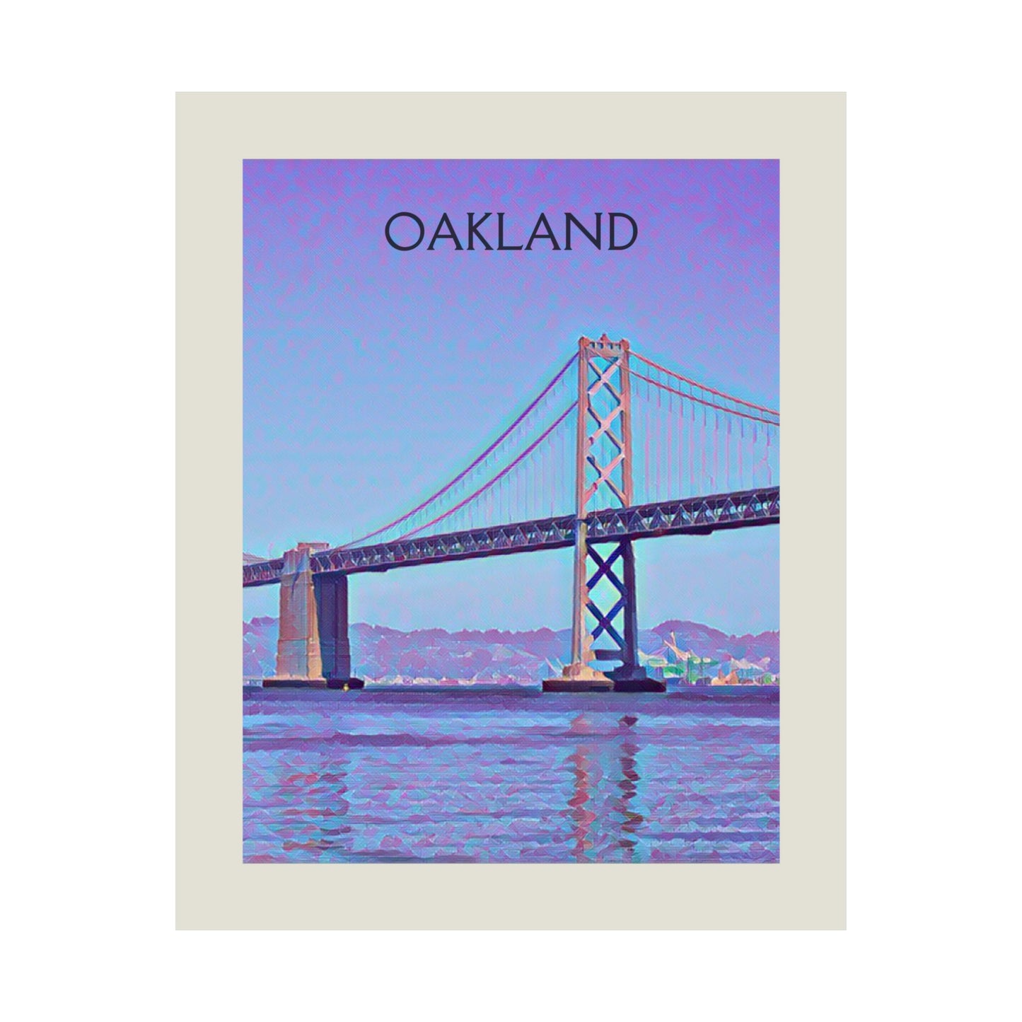 Oakland California City Painting Poster