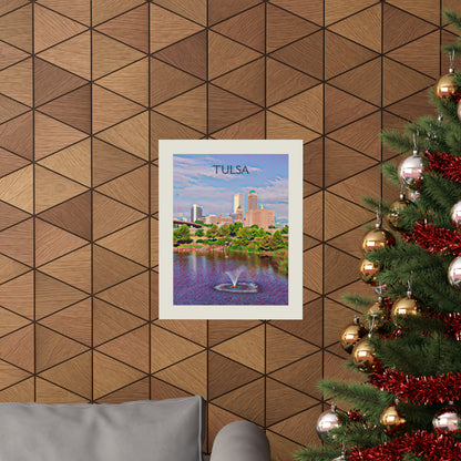 Tulsa Oklahoma City Painting Poster