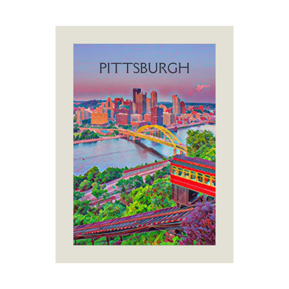 Pittsburgh Pennsylvania City Painting Poster