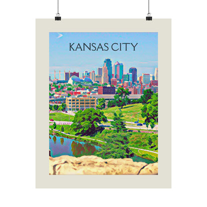 Kansas City Missouri City Painting Poster