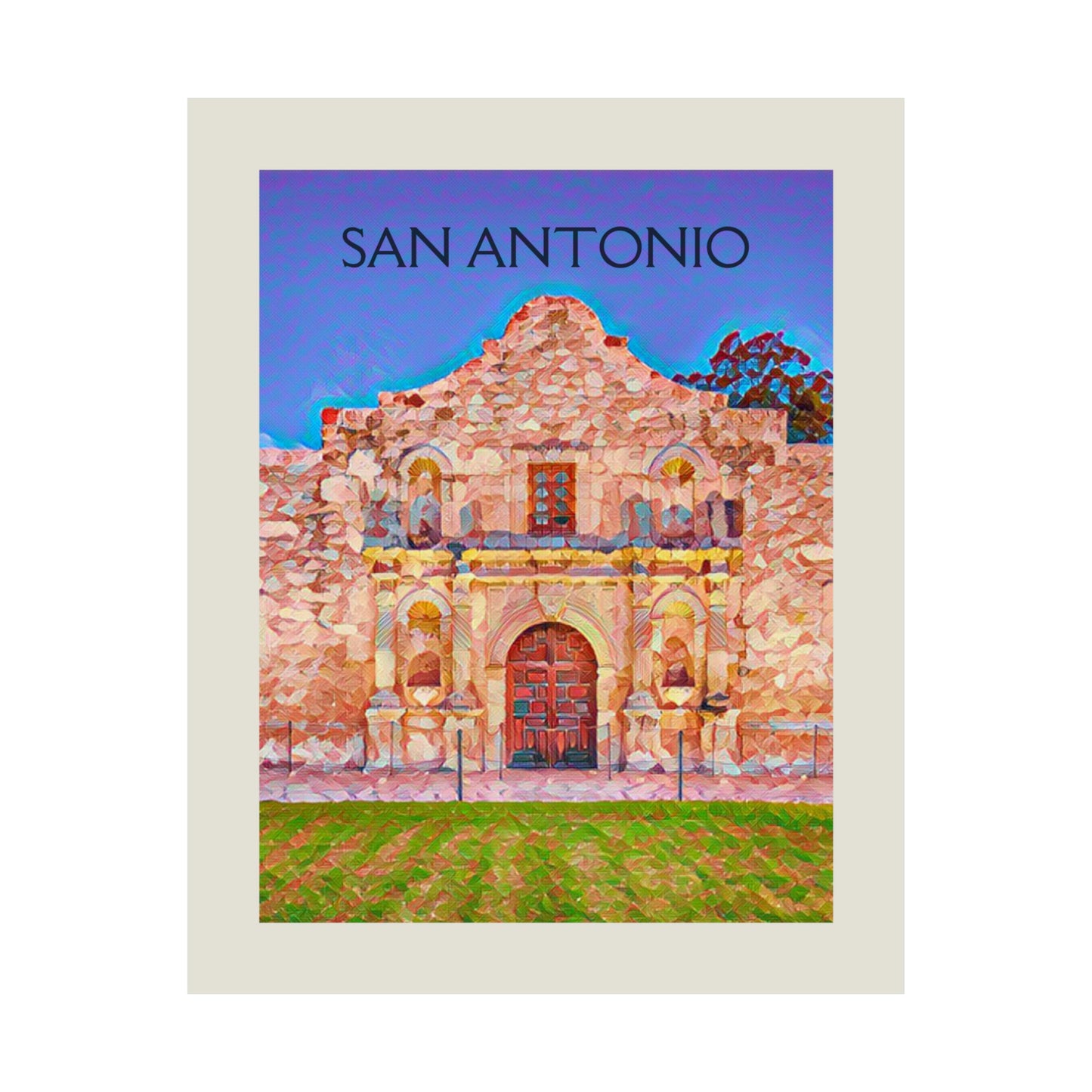 San Antonio Texas City Painting Poster