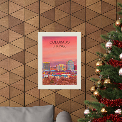 Colorado Springs Colorado City Painting Poster