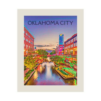 OKC Oklahoma City Painting Poster