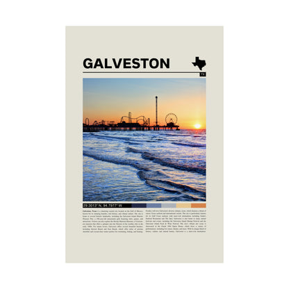 Galveston Texas Poster