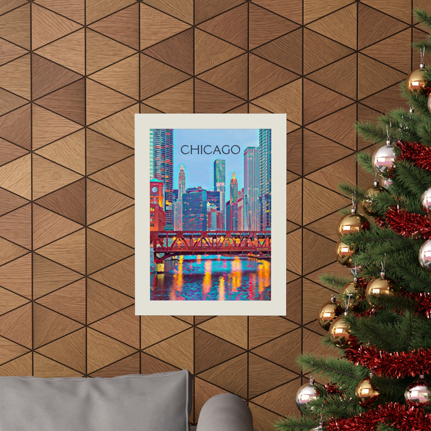 Chicago Illinois City Painting Poster