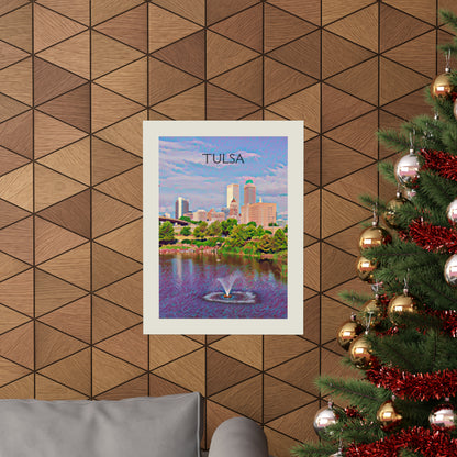 Tulsa Oklahoma City Painting Poster