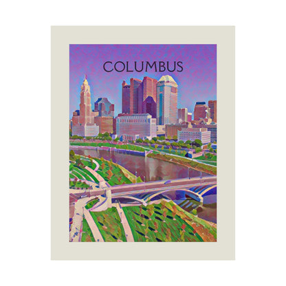 Columbus Ohio City Painting Poster