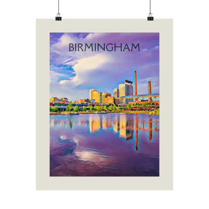 Birmingham Alabama City Painting Poster