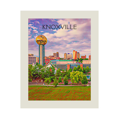 Knoxville Tennessee City Painting Poster