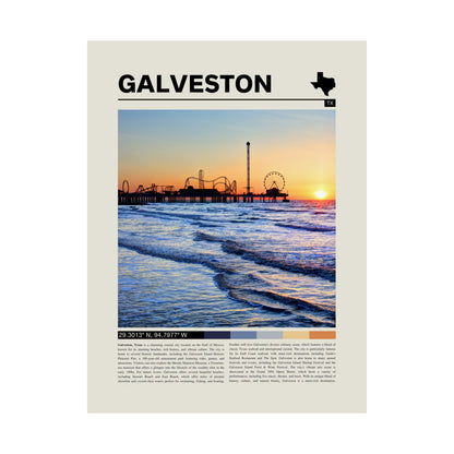 Galveston Texas Poster