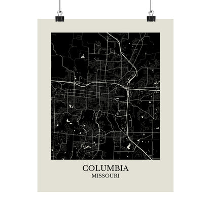 Columbia Missouri Map Print