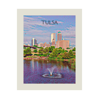 Tulsa Oklahoma City Painting Poster