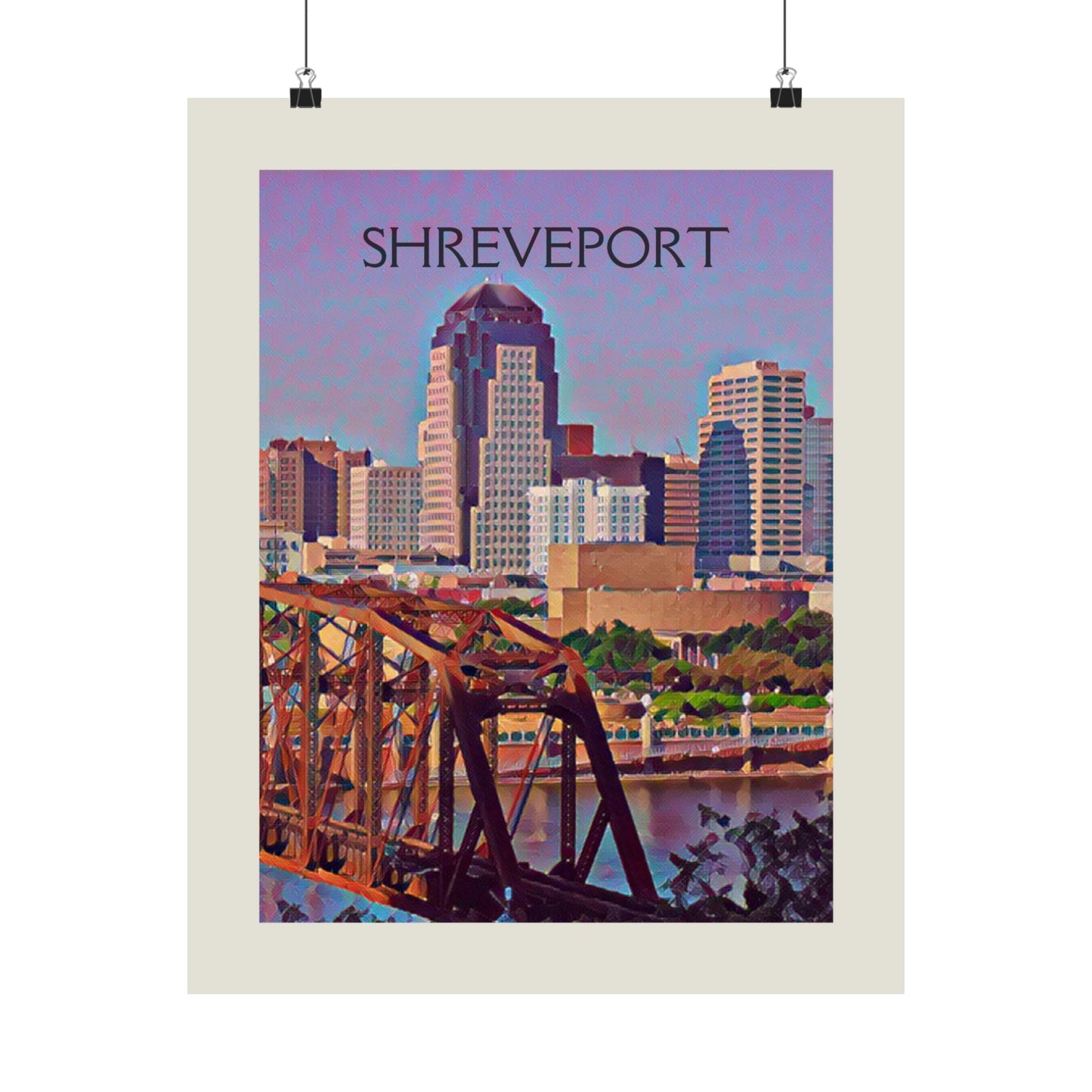 Shreveport Louisiana City Painting Poster