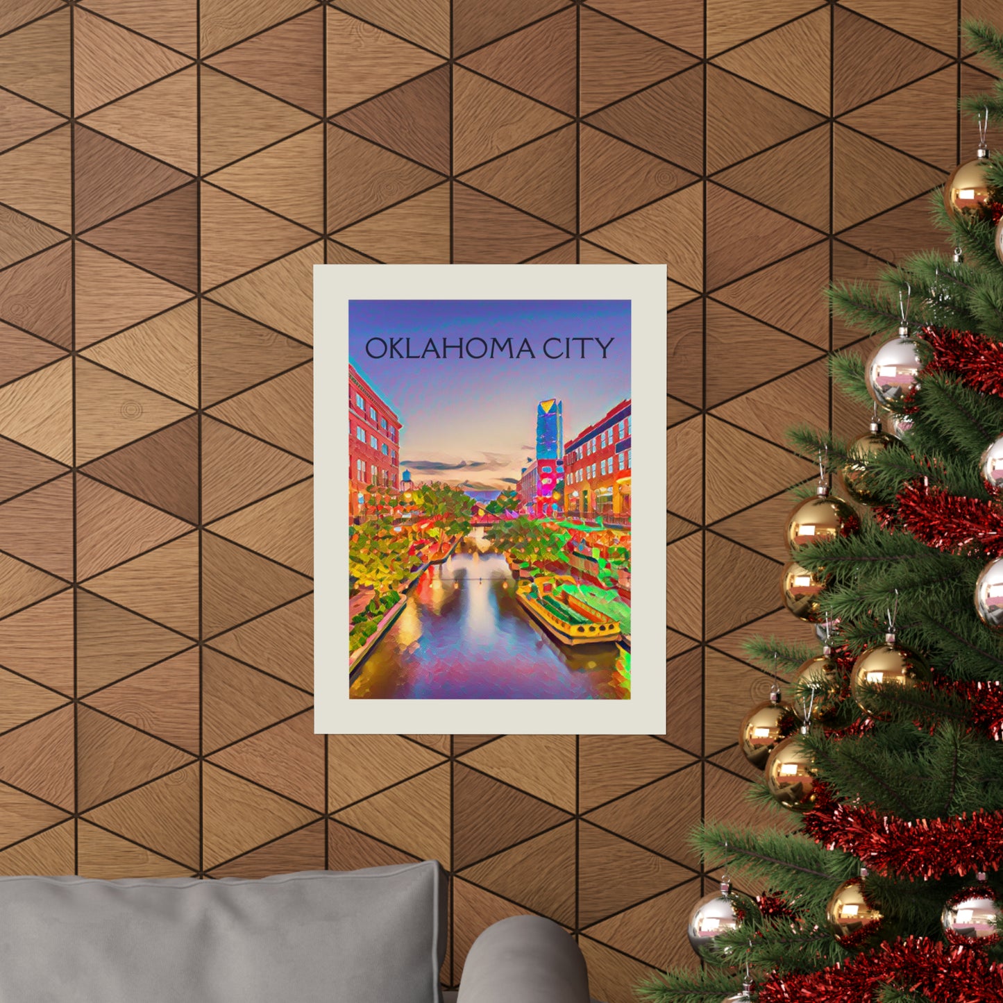 OKC Oklahoma City Painting Poster