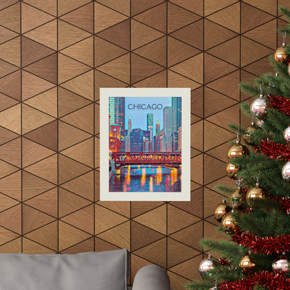 Chicago Illinois City Painting Poster