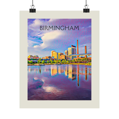 Birmingham Alabama City Painting Poster