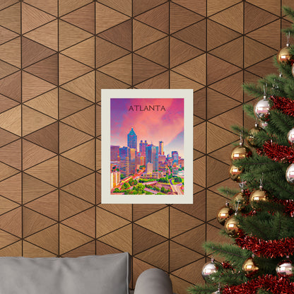 Atlanta Georgia City Painting Poster