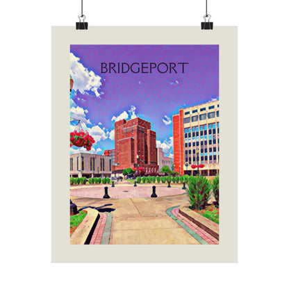 Bridgeport Connecticut City Painting Poster