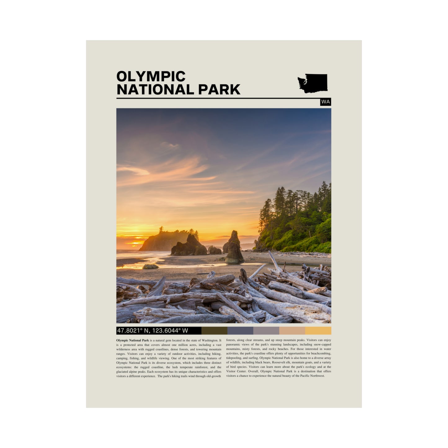 Olympic National Park Poster