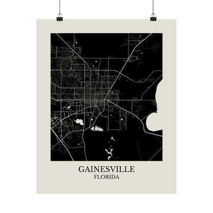 Gainesville Florida Map Print