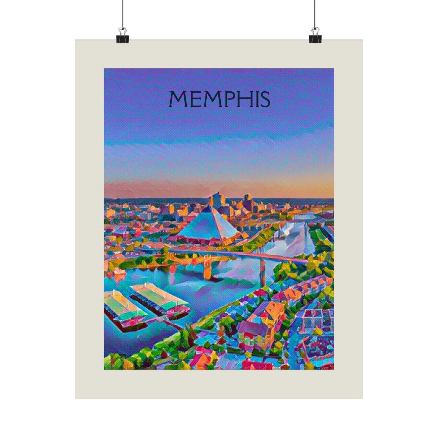 Memphis Tennessee City Painting Poster