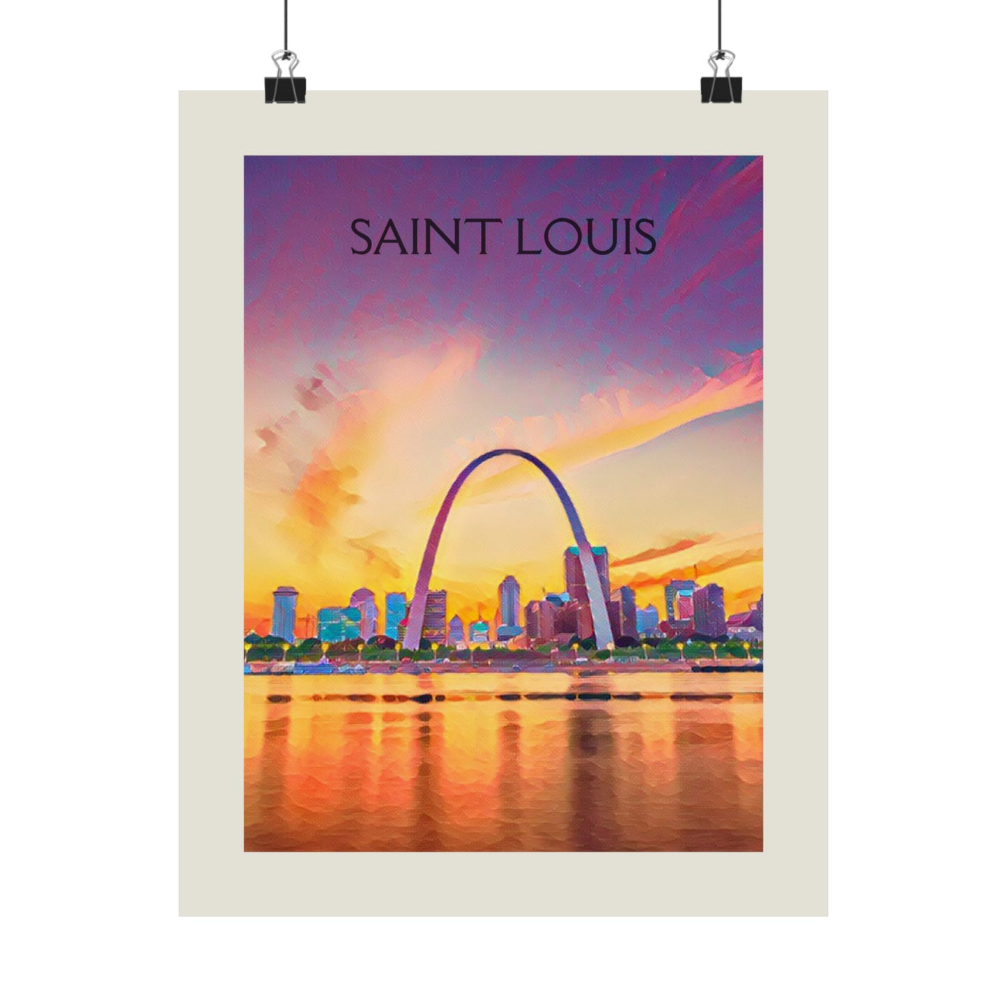 Saint Louis Missouri City Painting Poster