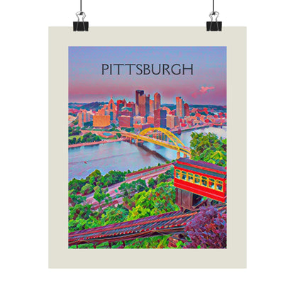 Pittsburgh Pennsylvania City Painting Poster