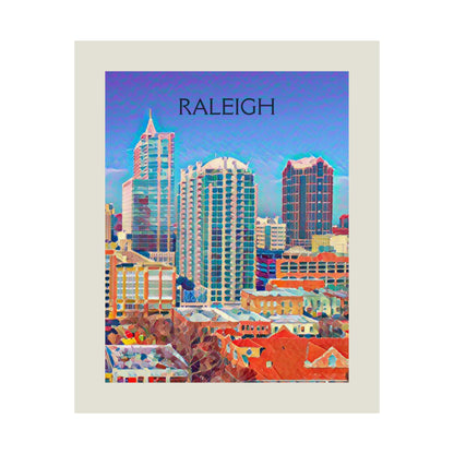 Raleigh North Carolina City Painting Poster