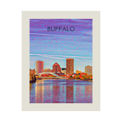 Buffalo New York City Painting Poster