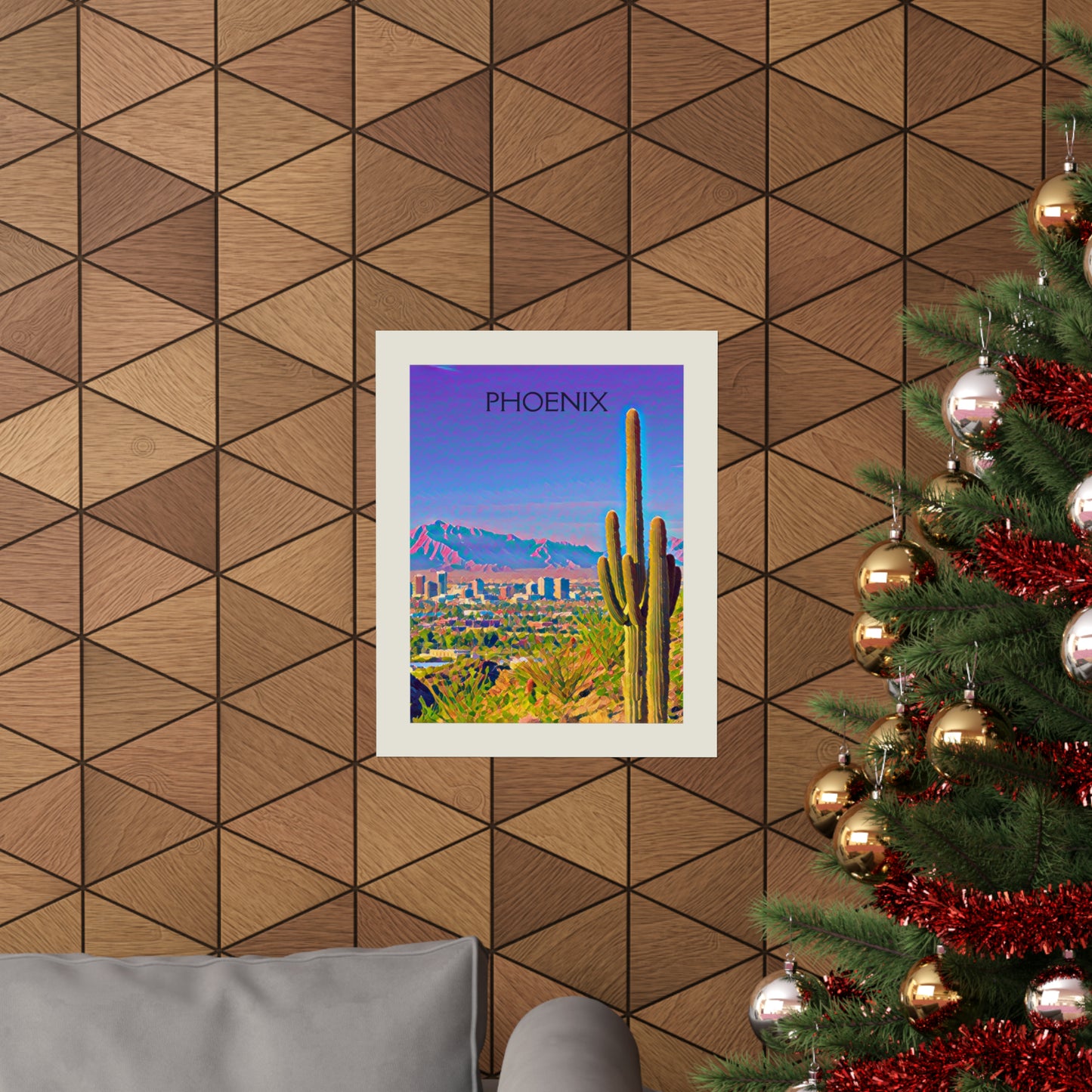 Phoenix Arizona City Painting Poster