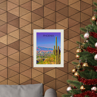 Phoenix Arizona City Painting Poster