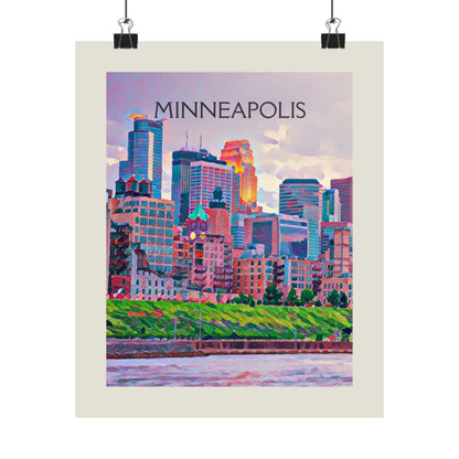 Minneapolis Minnesota City Painting Poster